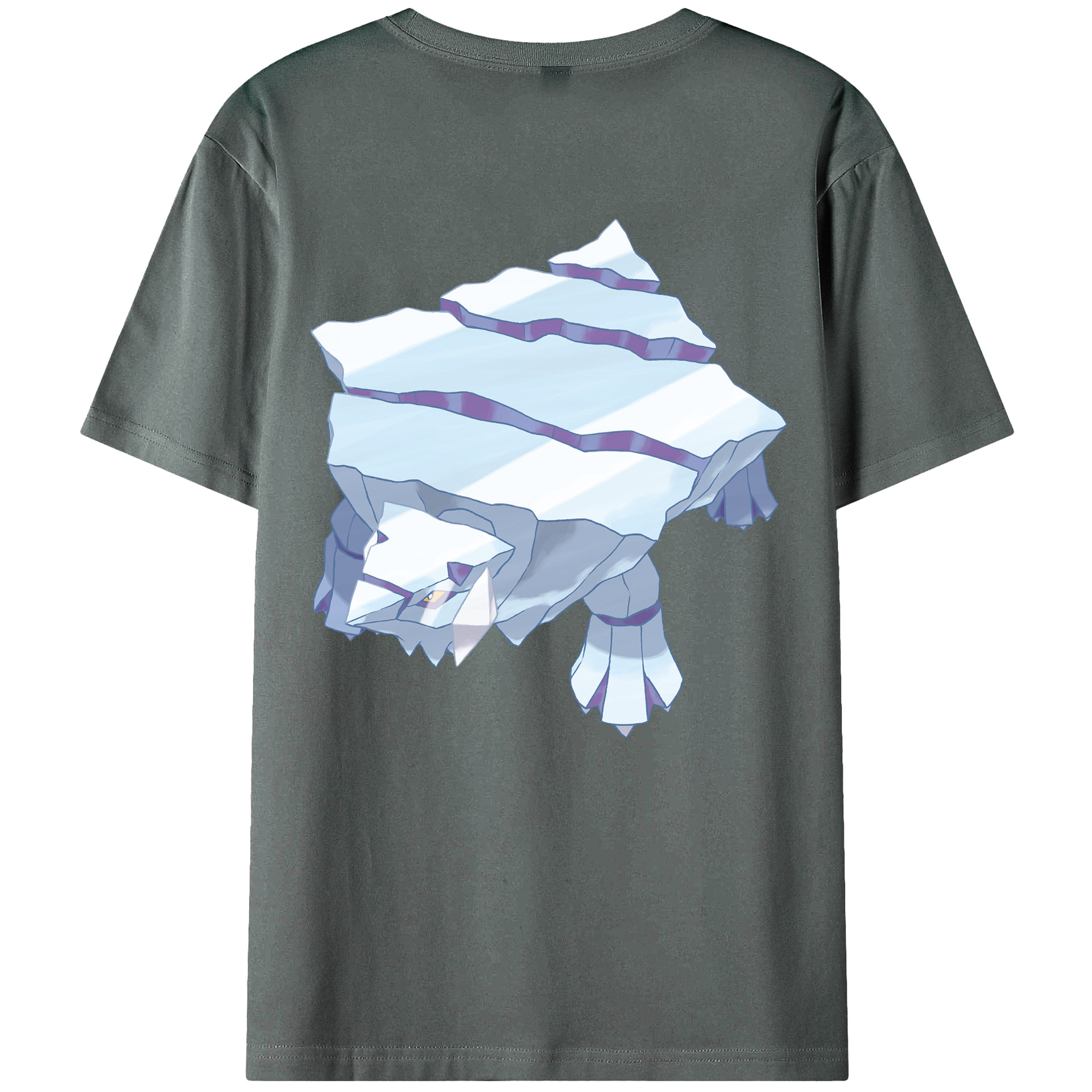 （画像用） ポケットモンスター Pokémon 綿100％ メンズ半袖Tシャツ（バックプリント） 通気性
